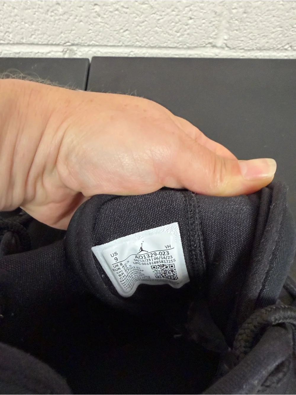Jordan Black and Red Mid-Top Sneakers-Worn 2 times only
